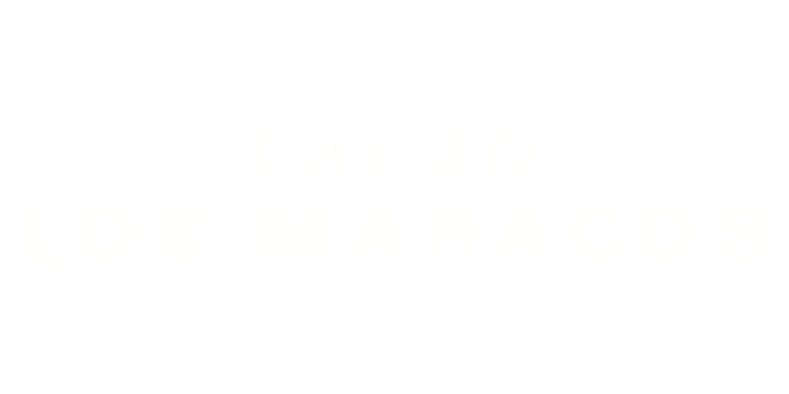 Logo de Cacao Los Maracos con tipografía elegante
