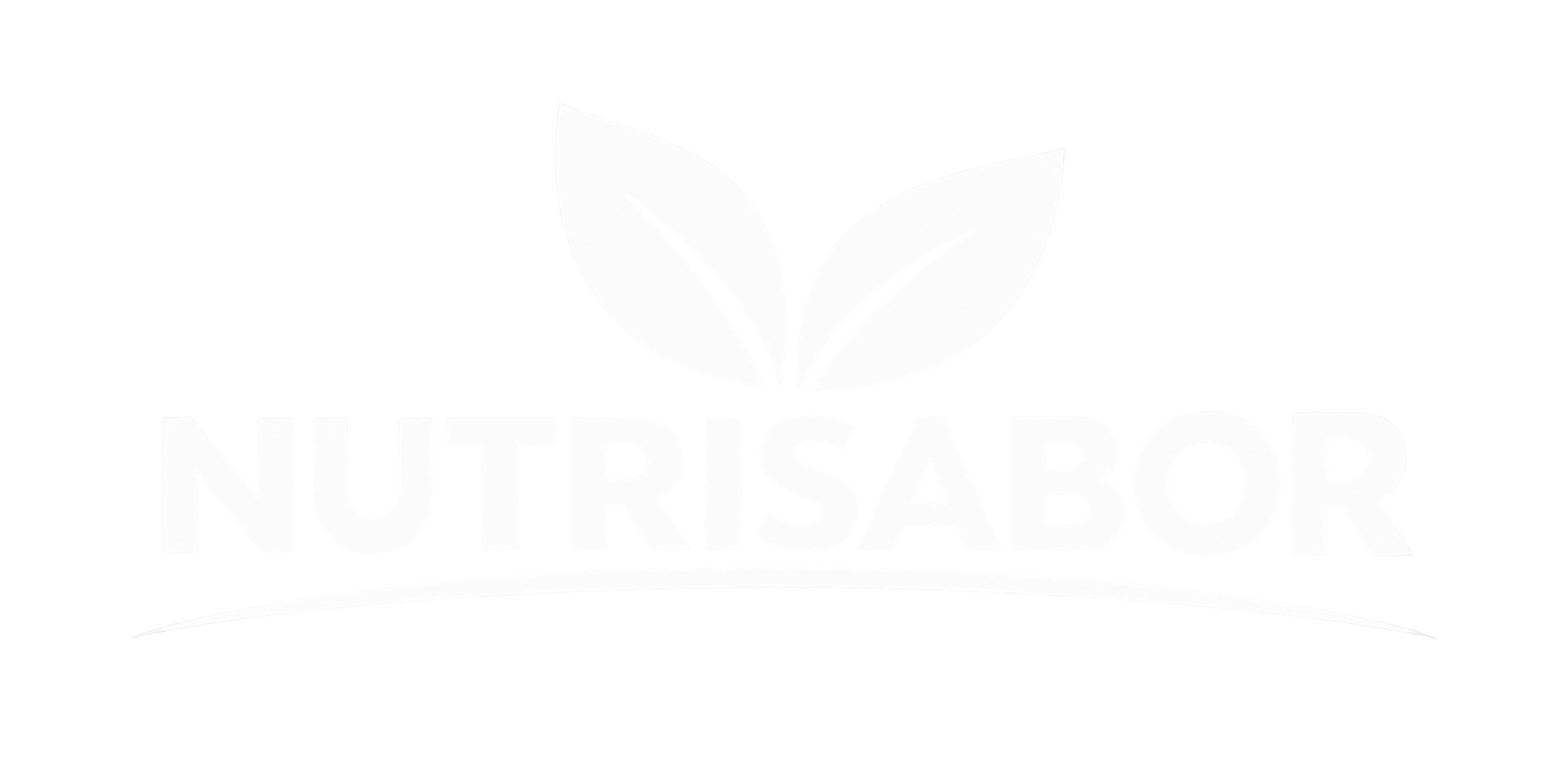 Logo de Nutrisabor con hojas verdes y nombre de la marca