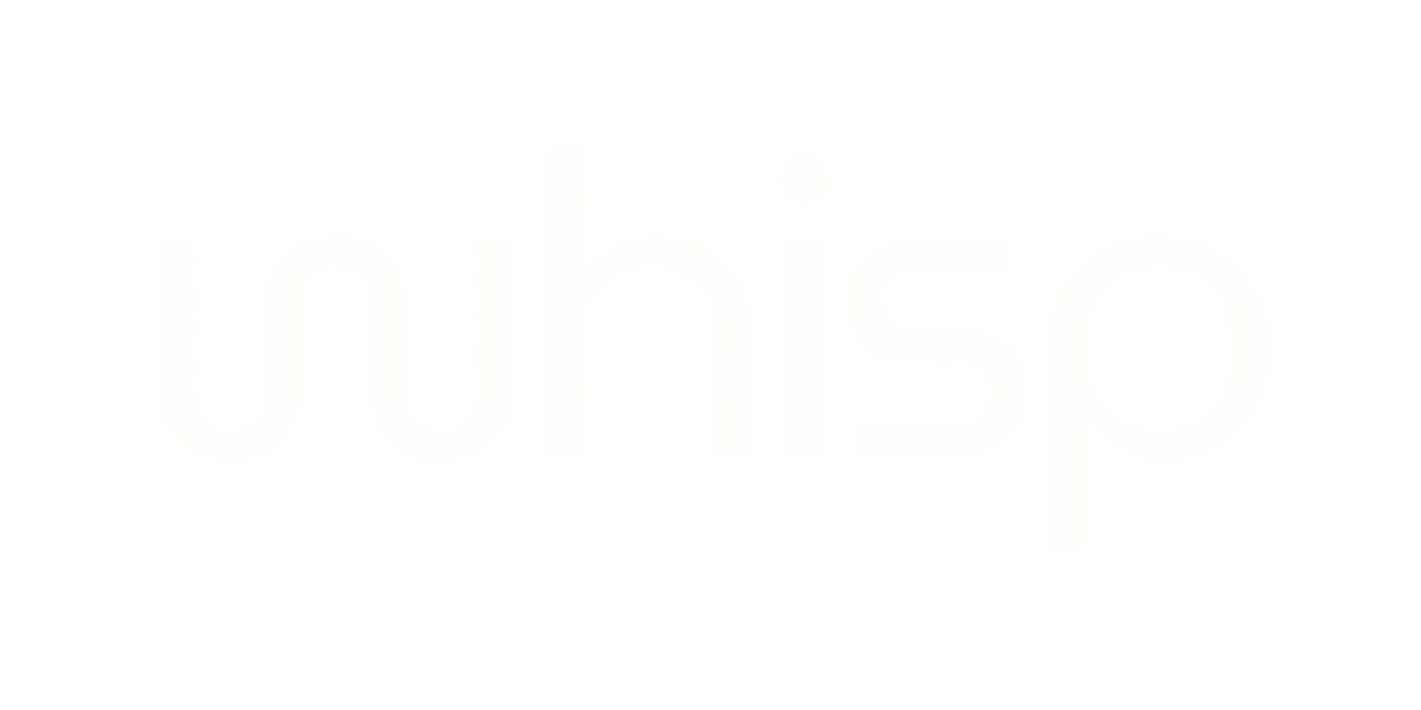 Logo de Whisp con tipografía moderna y minimalista.